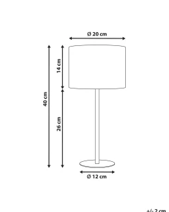 Bordlampe VINAZCO Boucle Hvid