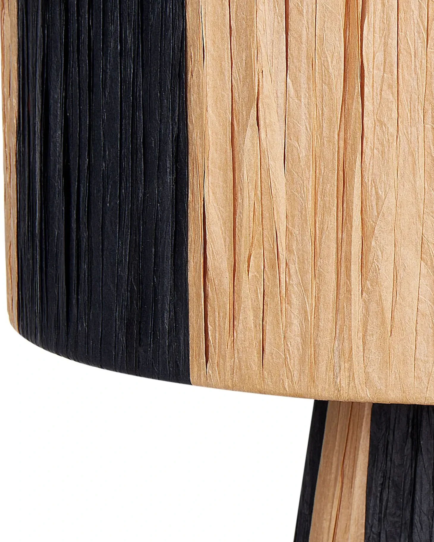 Bordlampe WELMEL Flet Brun/sort