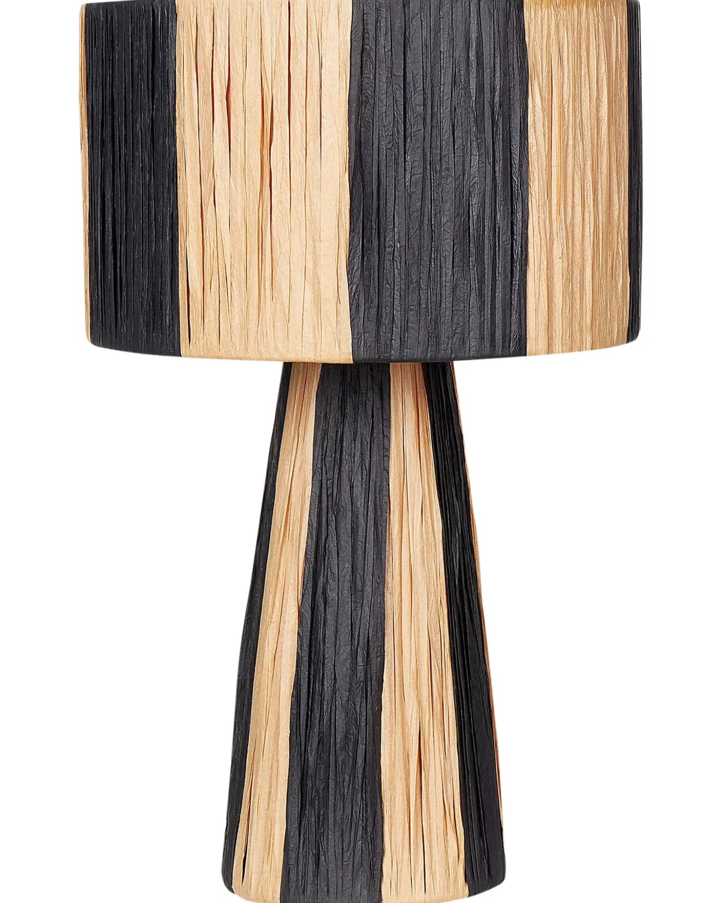 Bordlampe WELMEL Flet Brun/sort