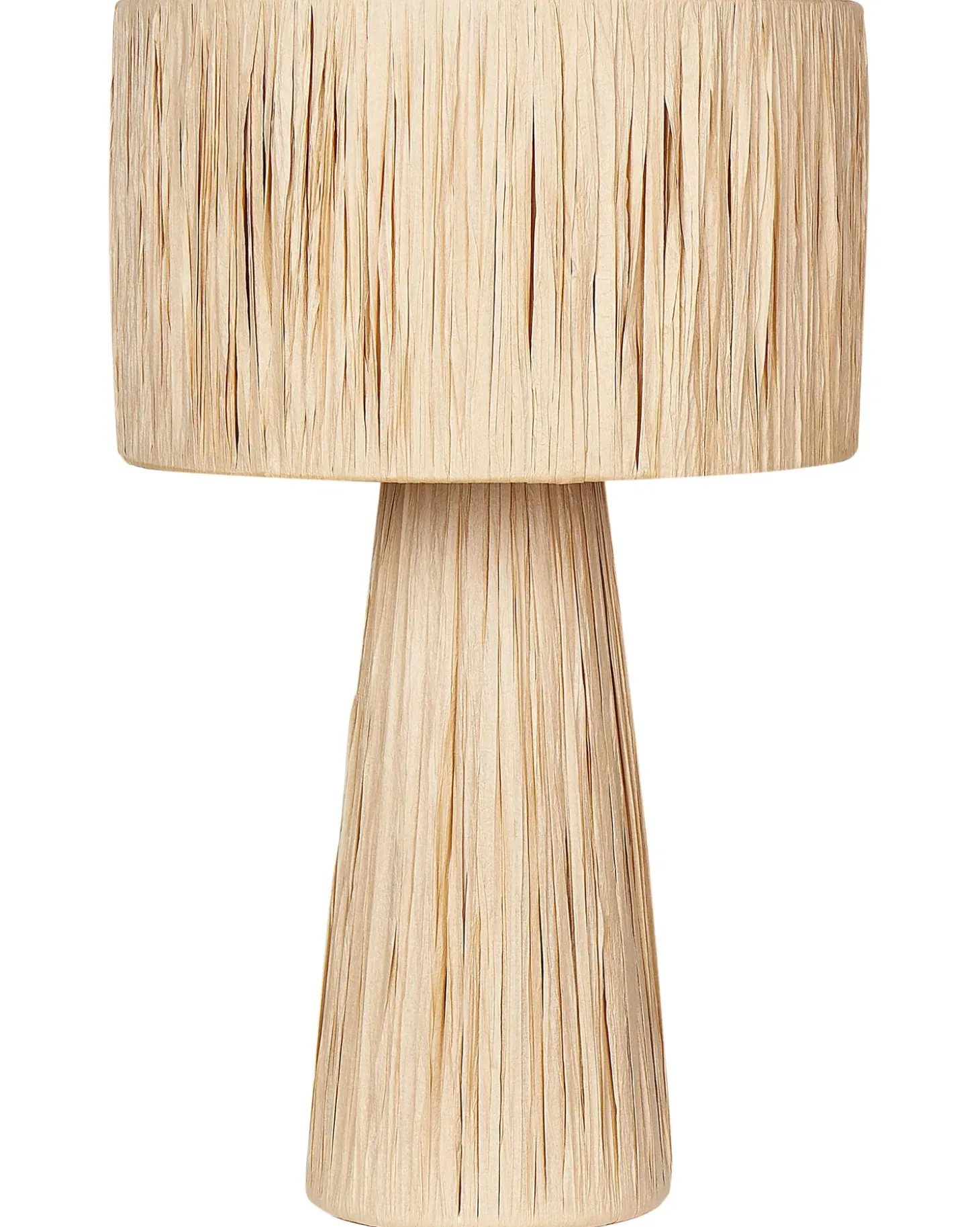 Bordlampe WELMEL Flet Naturlig