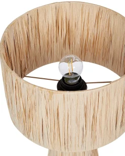 Bordlampe WELMEL Flet Naturlig