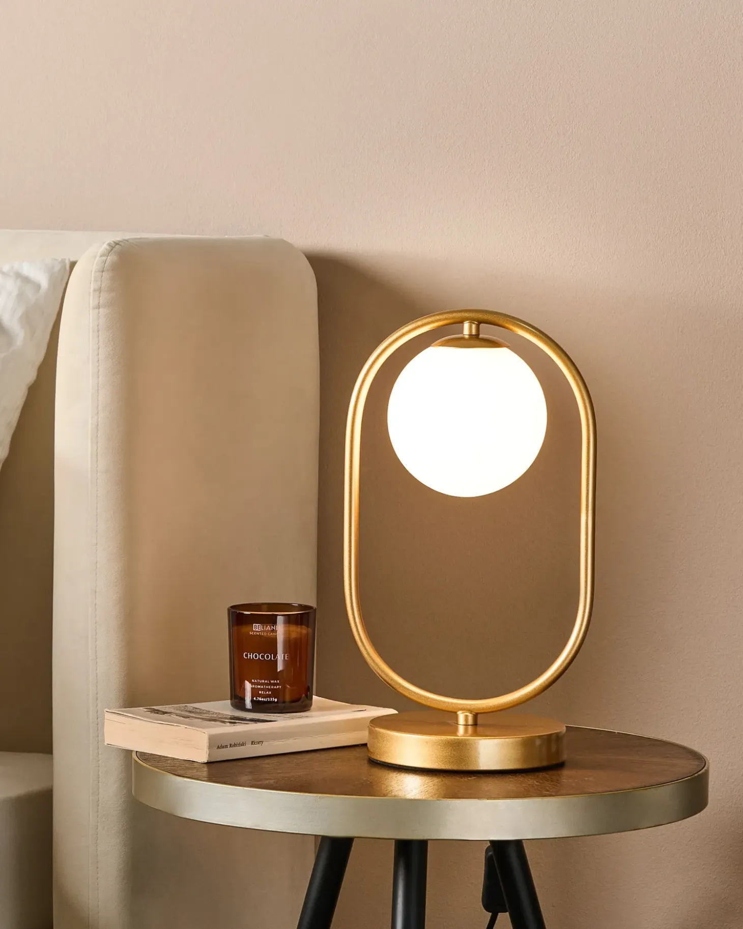 Bordlampe YANKEE Metal Guld