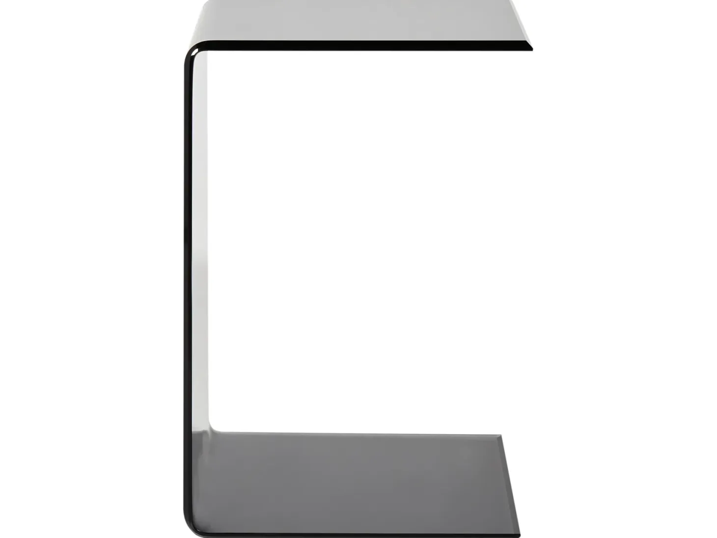 Bord LOURDES Hærdet glas Sort