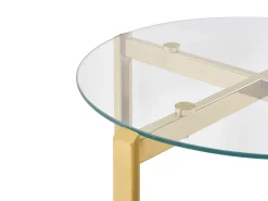 Bord LOVELL Hærdet glas Guld