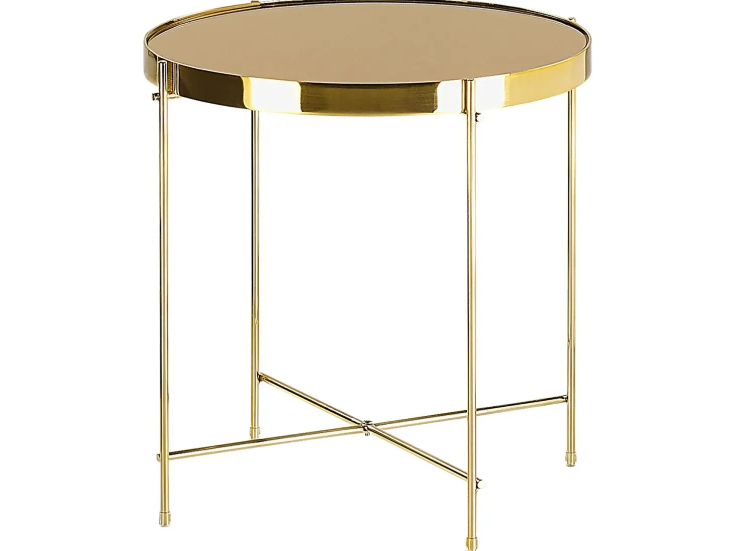 Bord LUCEA Hærdet glas Guld