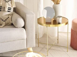 Bord LUCEA Hærdet glas Guld