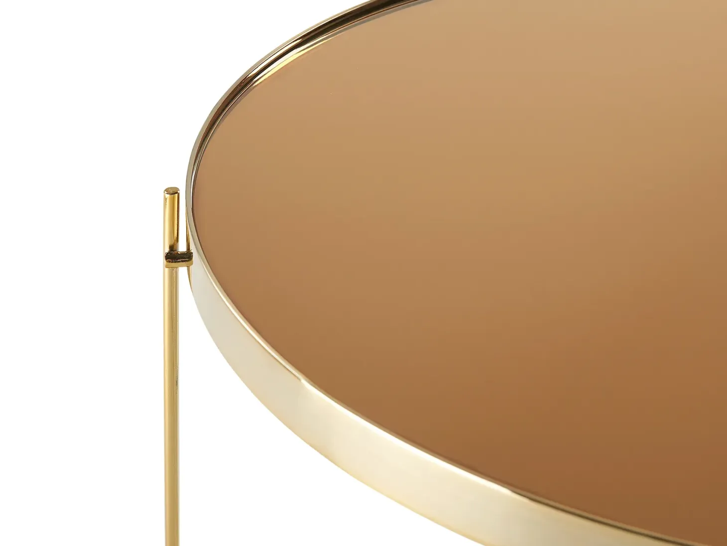 Bord LUCEA Hærdet glas Guld