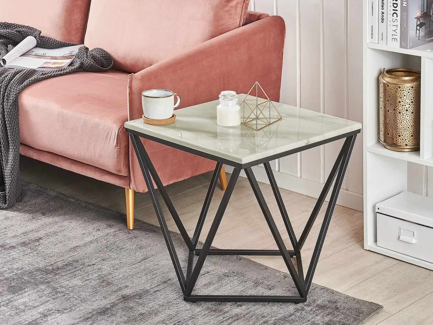 Bord MALIBU Marmor/sort