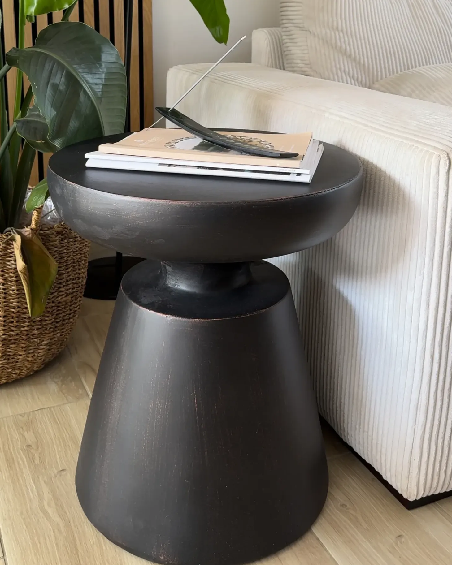 Bord MINCIO 45 cm 45 cm Sort
