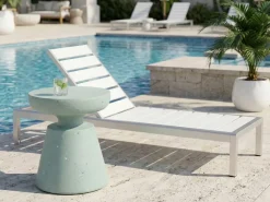 Bord MINCIO 45 cm 45 cm Terrazzo effekt Grøn terrazzo