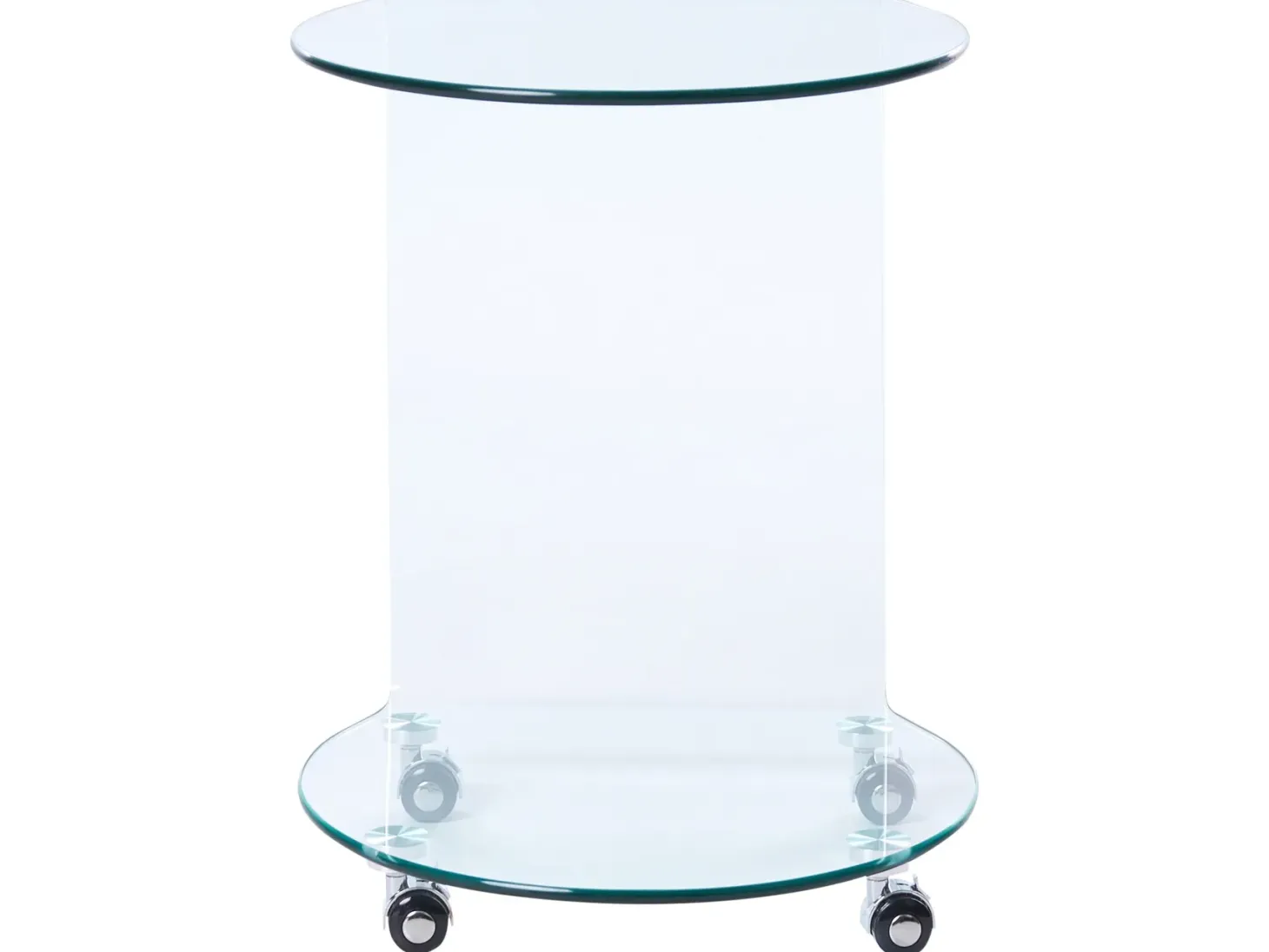 Bord MINTO Hærdet glas Transparent med hjul