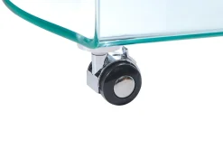 Bord MINTO Hærdet glas Transparent med hjul