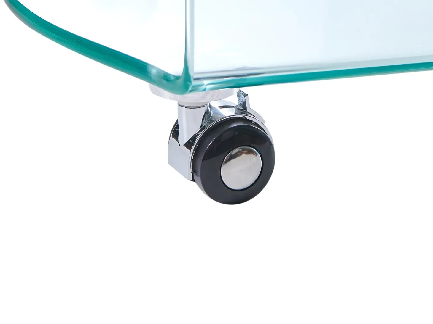 Bord MINTO Hærdet glas Transparent med hjul