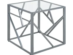 Bord ORLAND Glas Sølv