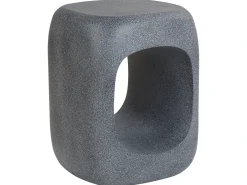 Bord PELMO 33 cm 33 cm Marmor effekt Grå
