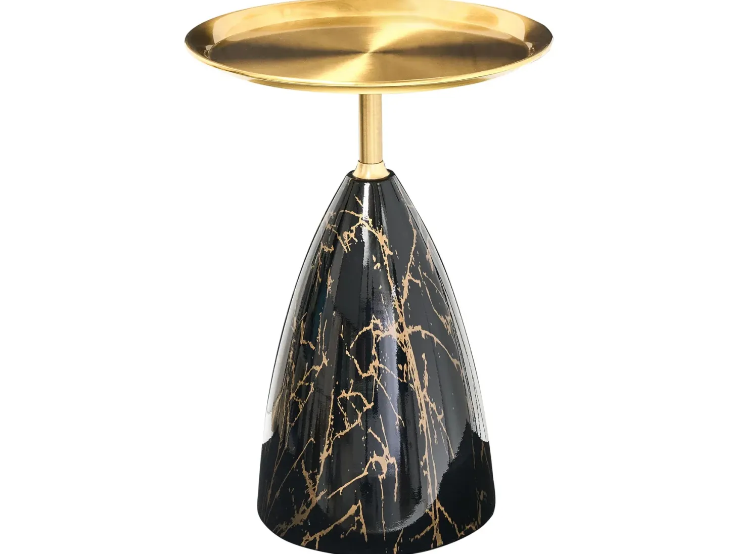 Bord STORM Metal Marmor/guld