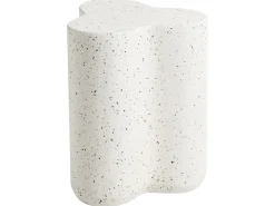 Bord TELLARO 32 cm 37 cm Terrazzo effekt Hvid terrazzo