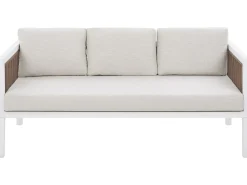 BORELLO 5 personers Loungesæt med bord Hvid Metal