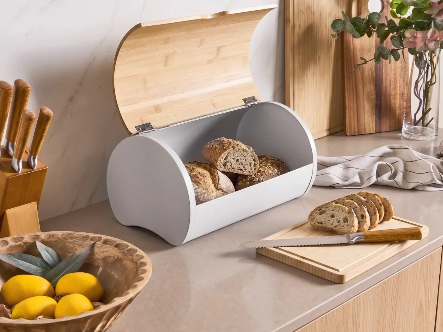 Brødkasse SAVEUR Metal Lysebrun