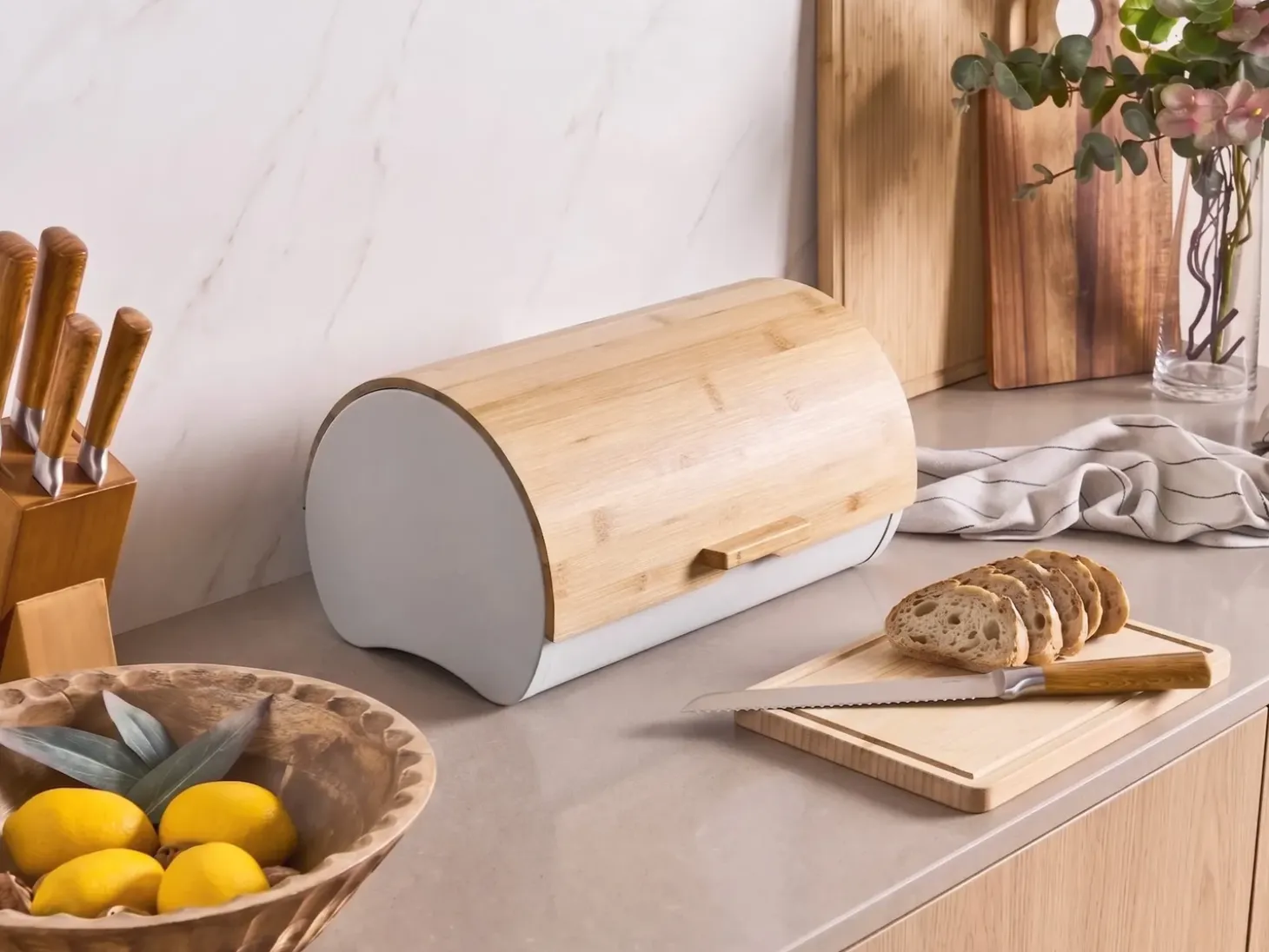 Brødkasse SAVEUR Metal Lysebrun