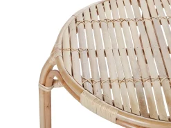 BRINDISI 4 personers Loungesæt med bord Naturlig Rattan