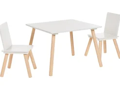 Børnebord med stole WRINGLEY Hvid