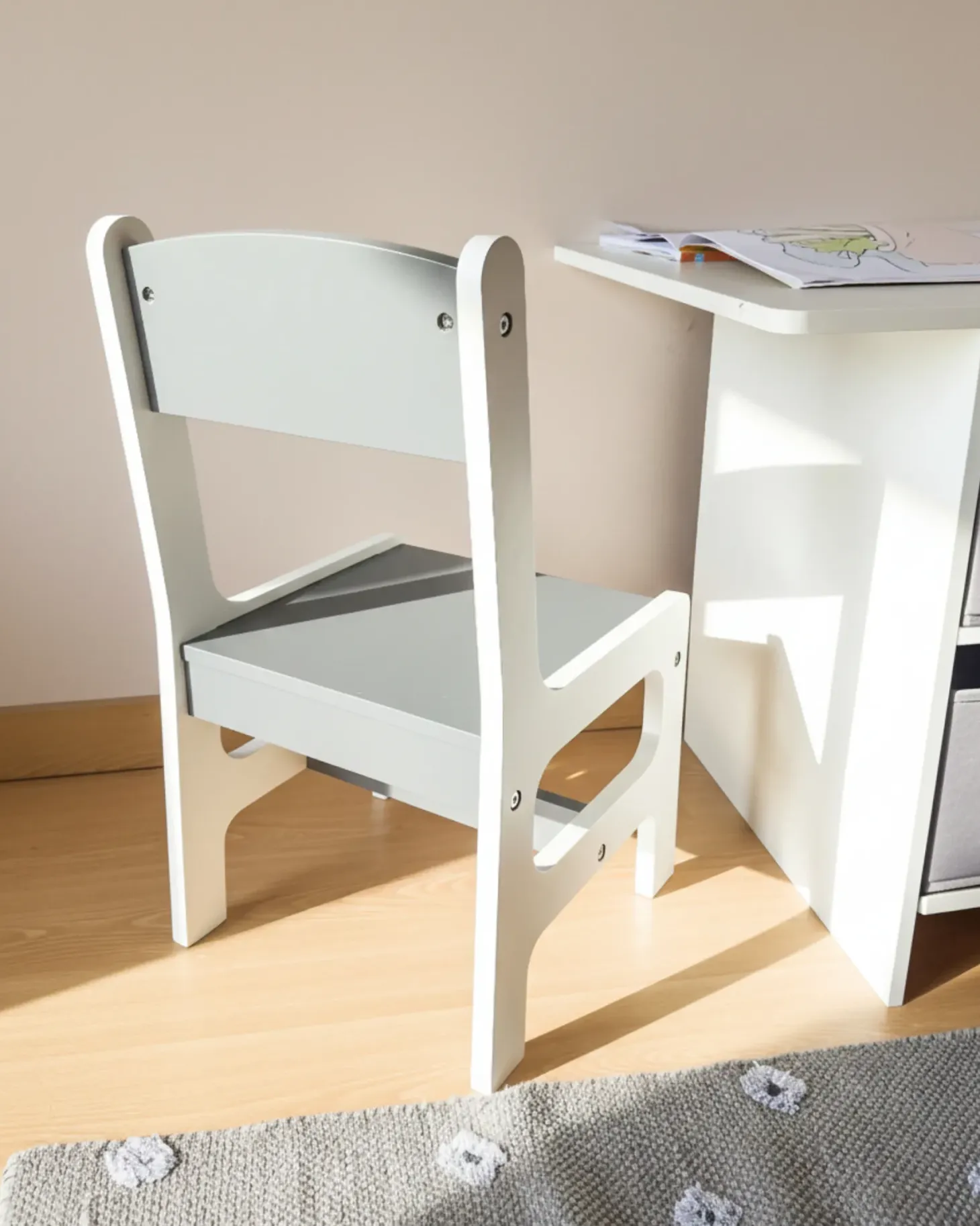 Børnebord med stole YALGOO Hvid