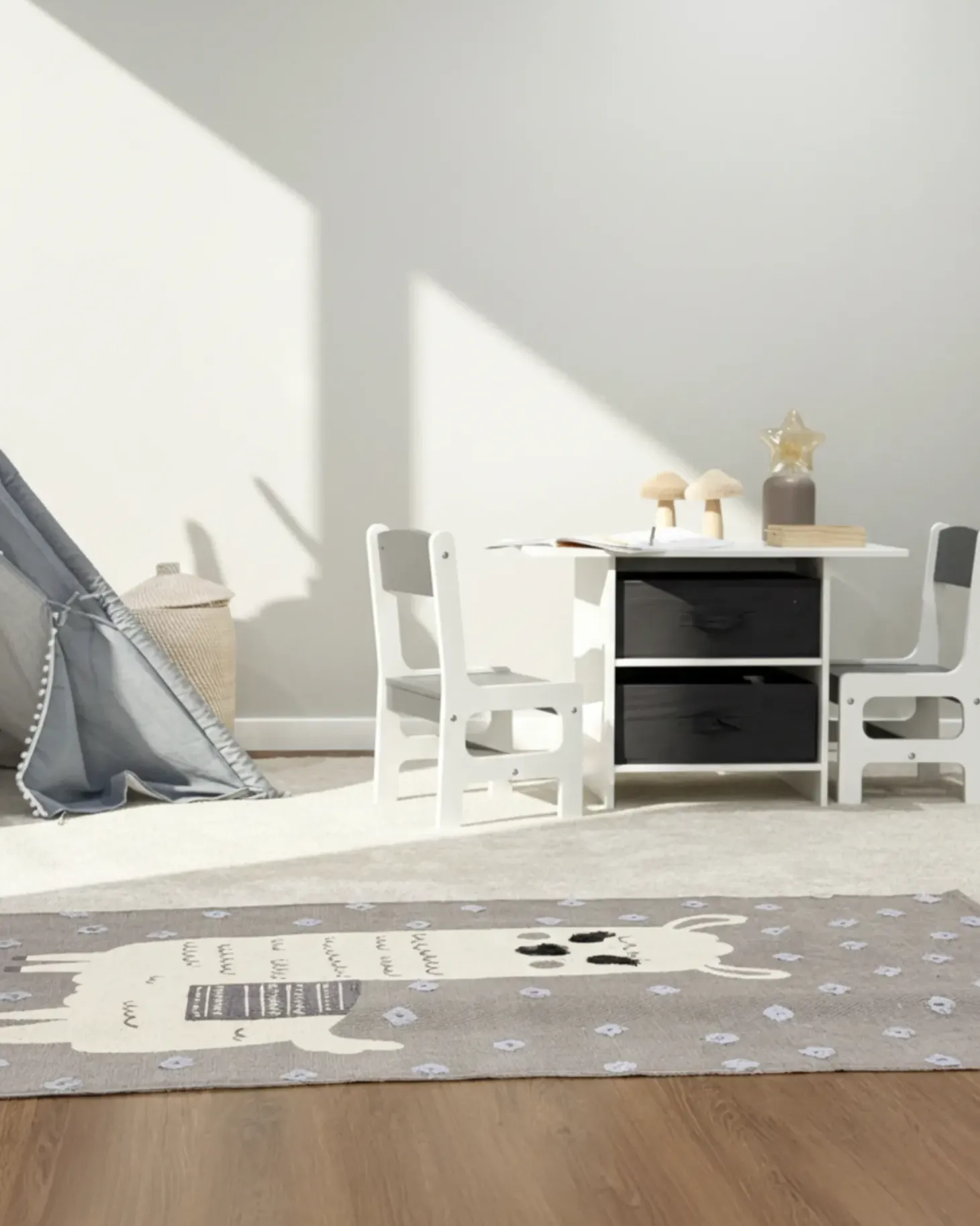 Børnebord med stole YALGOO Hvid