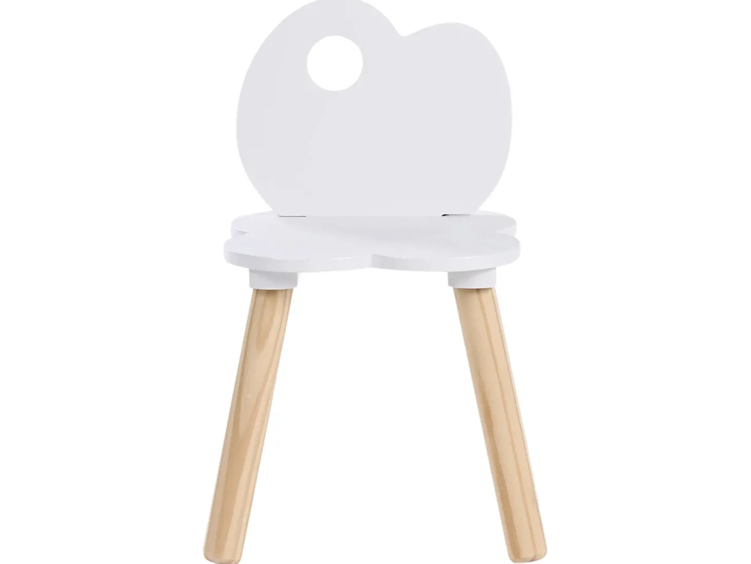 Børnebord og stole sæt CLOUDY Hvid