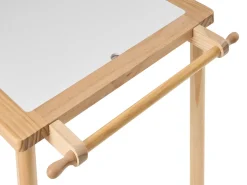 Børnebord og stole sæt KEMPSEY Lysebrun Montessori med opbevaring