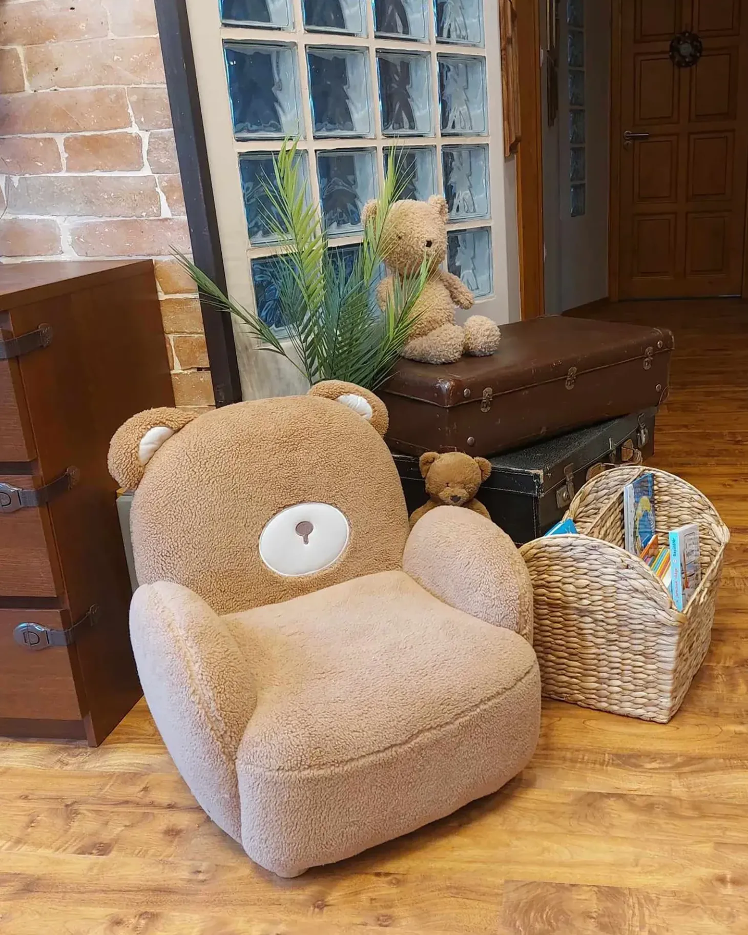 Børnelænestol Bamse BOO Boucle Brun