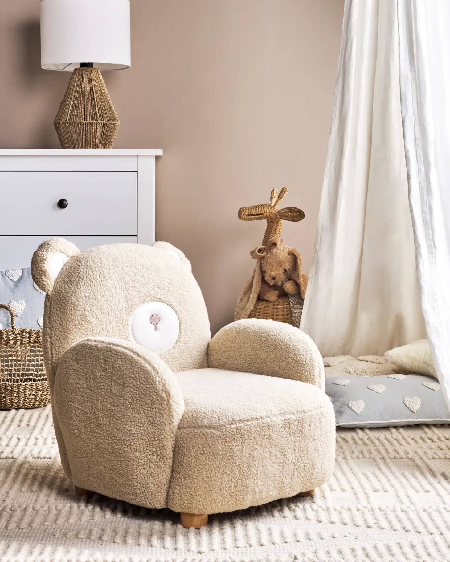 Børnelænestol Bamse BOO Boucle Beige