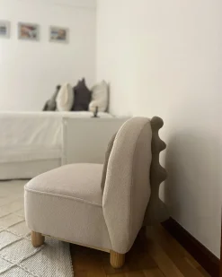 Børnelænestol Dinosaur FABORG Lys Beige