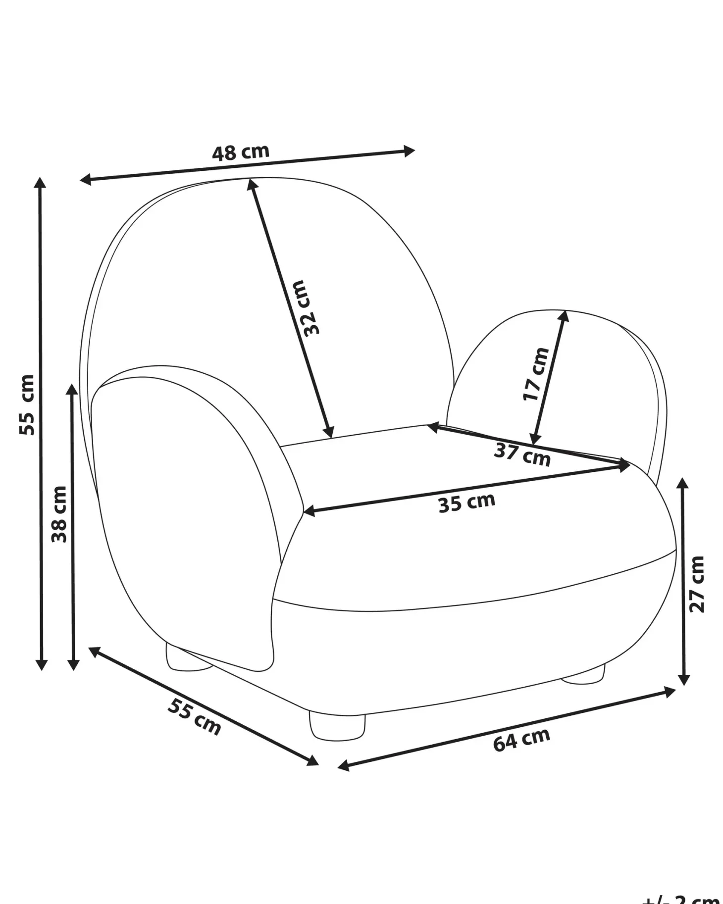 Børnelænestol HEM Boucle Beige