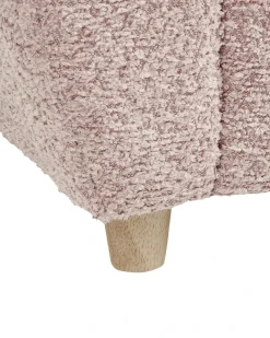 Børnelænestol Hippo MARIBO Boucle Pastellrosa
