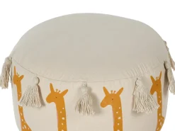 Børnepuf KARTEE Bomuld Beige