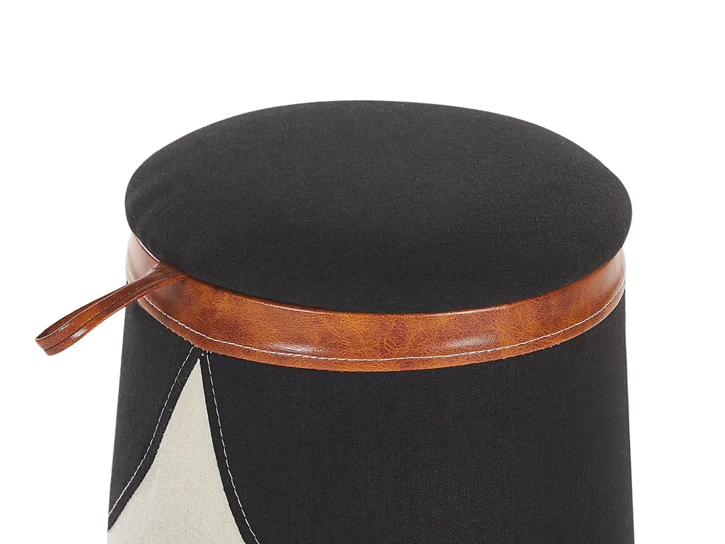 Børnepuf med opbevaring APACHE Kunstlinned Beige