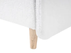 Børneseng Boucle LAYE 90 x 200 cm Cremehvid