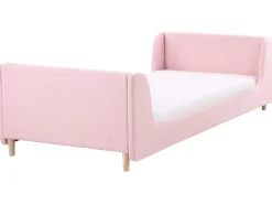 Børneseng Boucle LAYE 90 x 200 cm Lyserød