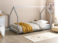 Børneseng Hus Fyretræ APPY 90 x 200 cm Grå