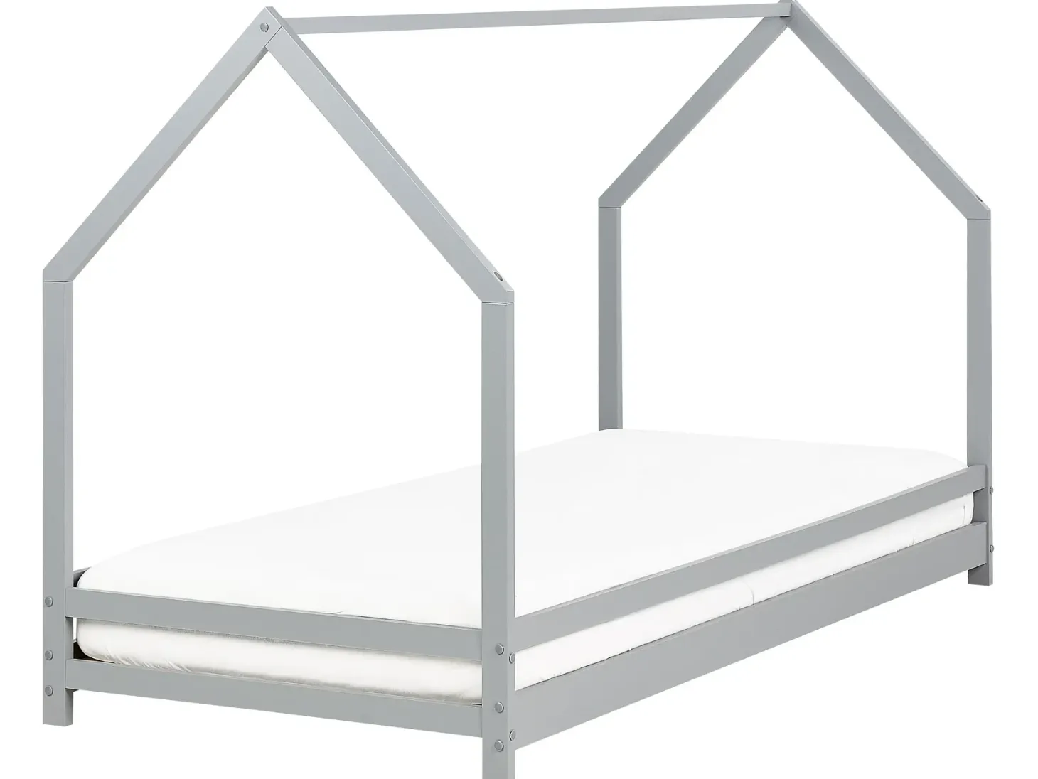 Børneseng Hus Fyretræ APPY 90 x 200 cm Grå