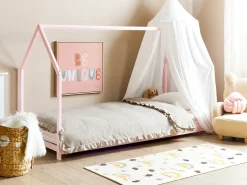 Børneseng Hus Fyretræ APPY 90 x 200 cm Pastellrosa