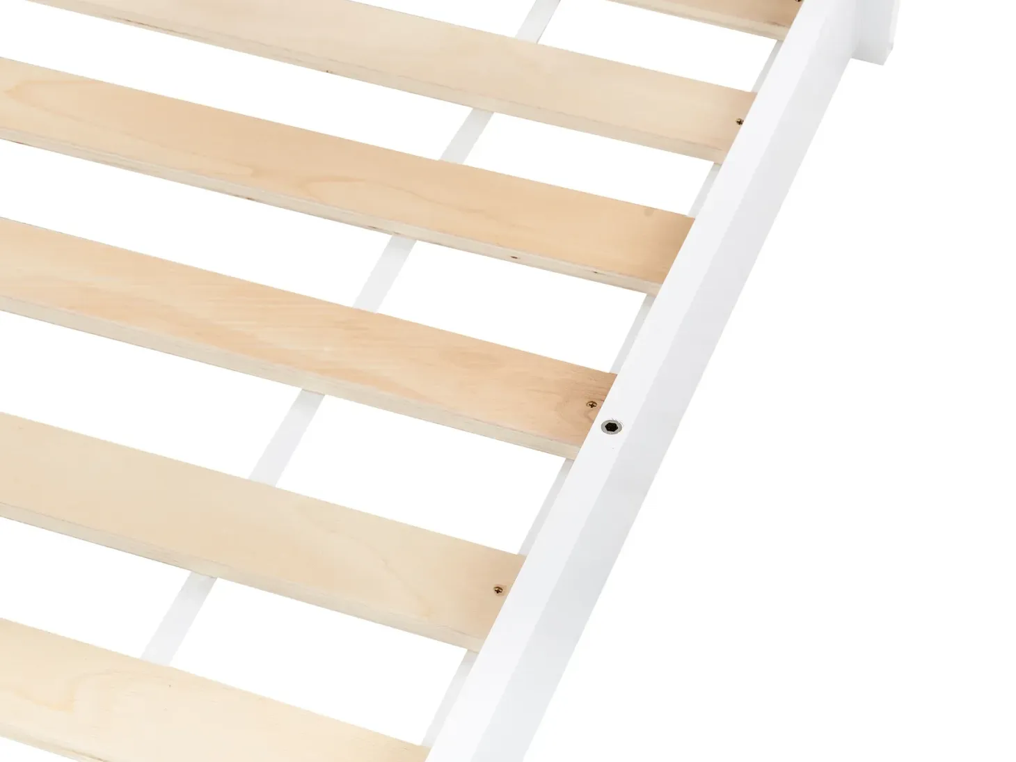 Børneseng Hus Fyretræ COSSAYE 90 x 200 cm Hvid