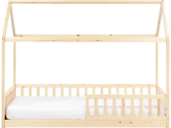 Børneseng Hus Fyretræ COSSAYE 90 x 200 cm Lysebrun