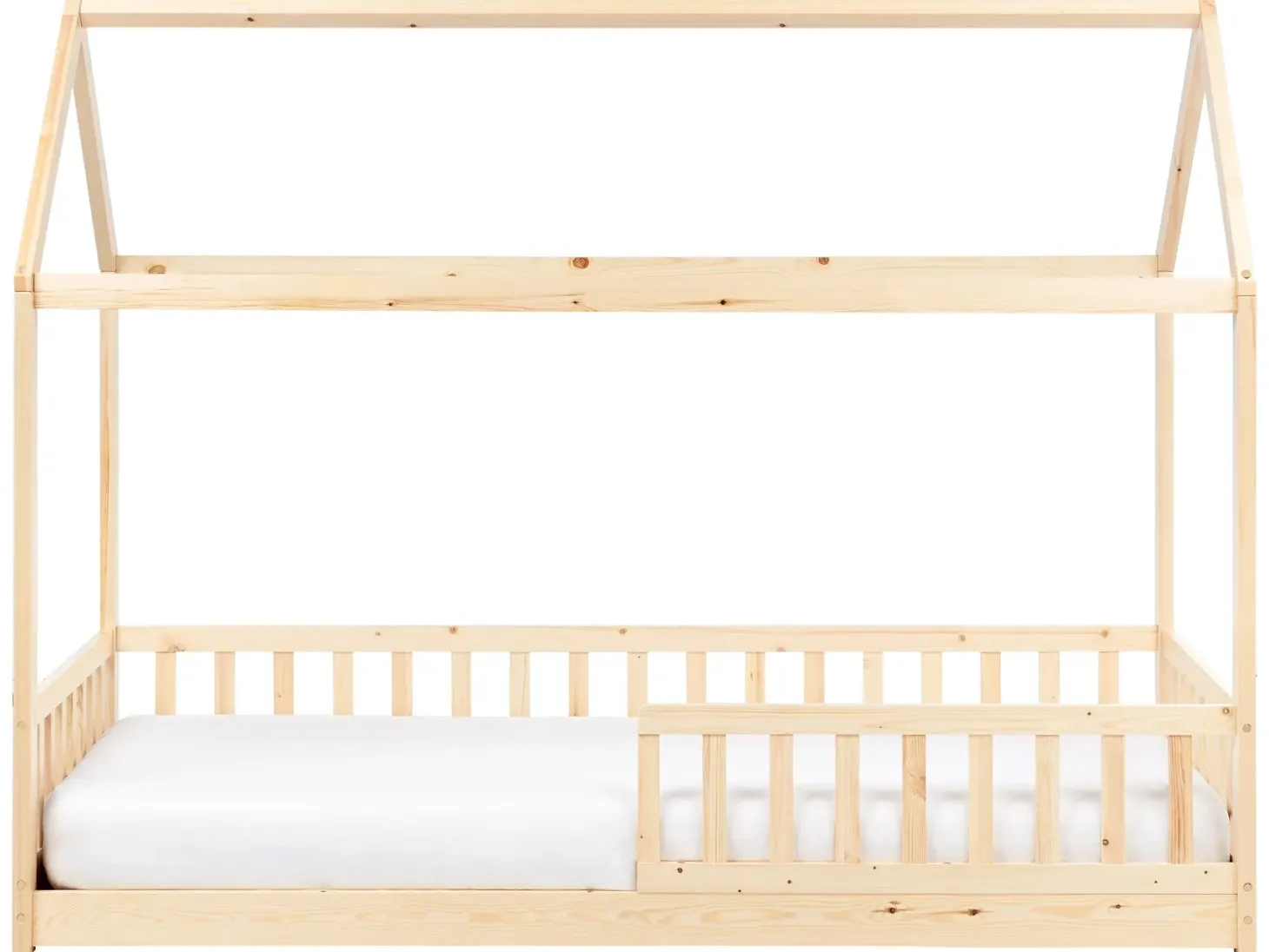 Børneseng Hus Fyretræ COSSAYE 90 x 200 cm Lysebrun