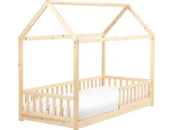 Børneseng Hus Fyretræ COSSAYE 90 x 200 cm Lysebrun