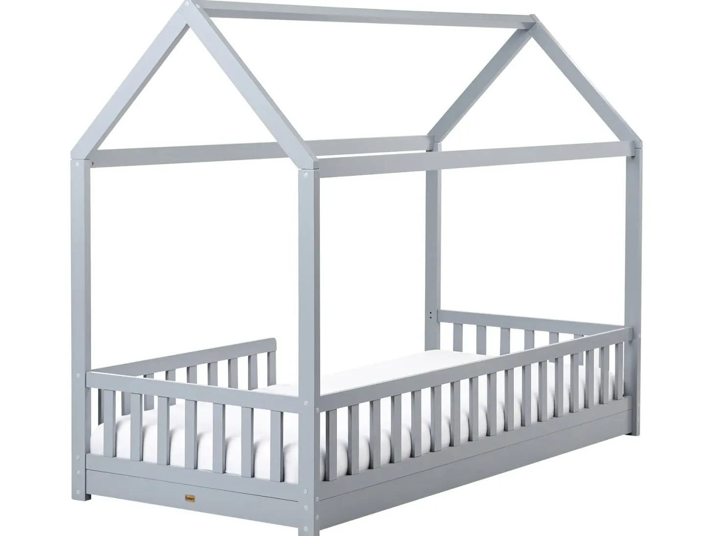 Børneseng Hus Fyretræ COSSAYE 90 x 200 cm Grå