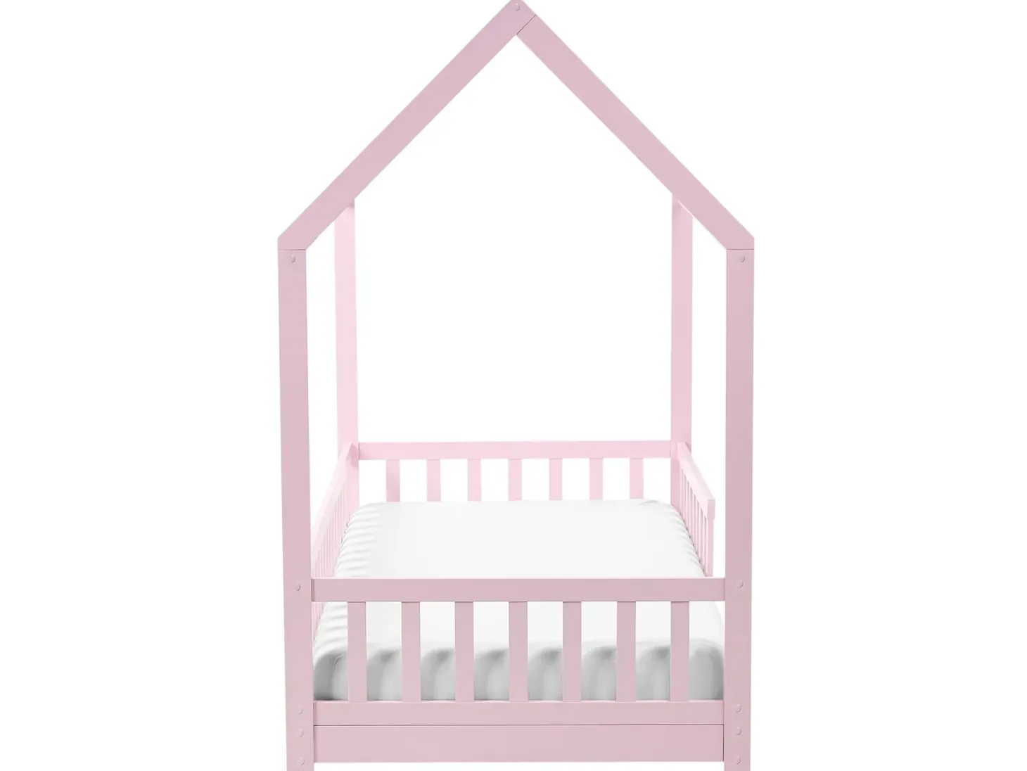 Børneseng Hus Fyretræ COSSAYE 90 x 200 cm Pastellrosa