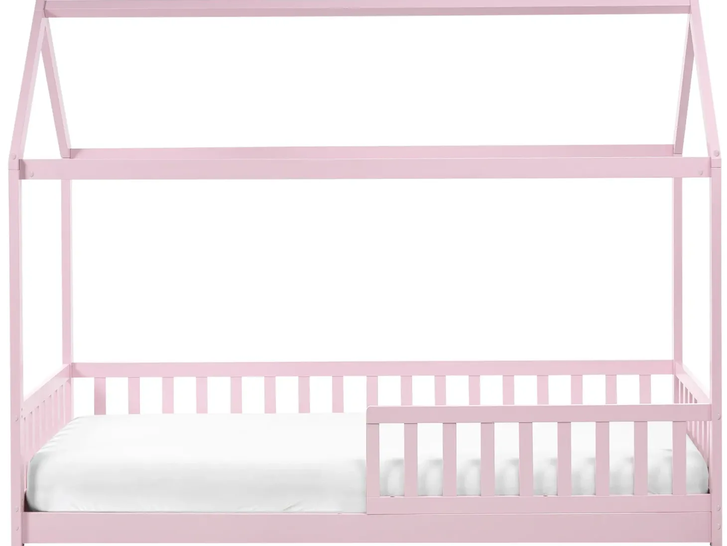 Børneseng Hus Fyretræ COSSAYE 90 x 200 cm Pastellrosa