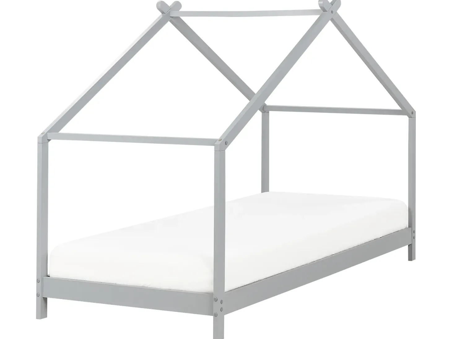 Børneseng Hus Fyretræ ORLU 90 x 200 cm Grå